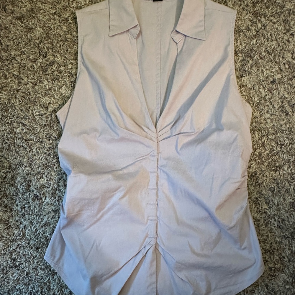 Express Light Lavender Sleeveless Blouse